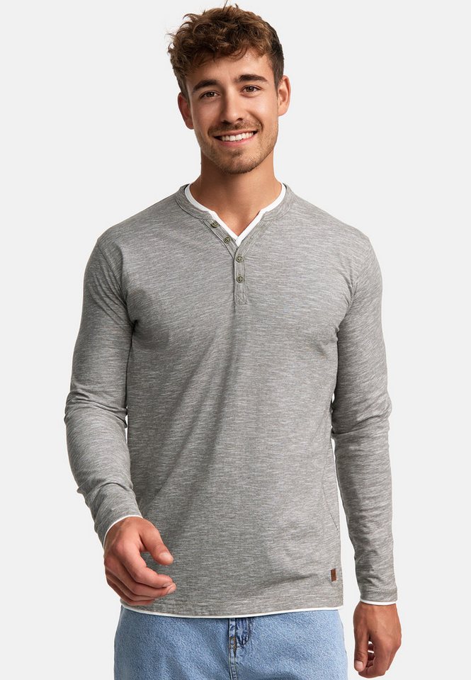 Indicode Langarmshirt INColeson Langarmshirt aus 100% Baumwolle von Indicode