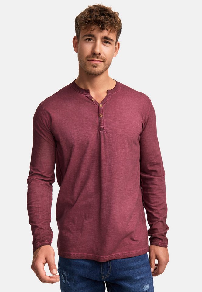 Indicode Langarmshirt INKilsone lässiges Longsleeve mit modischer Knopfleiste Indicode Langarmshirt INKilsone lässiges Longsleeve mit modischer Knopfleiste von Indicode