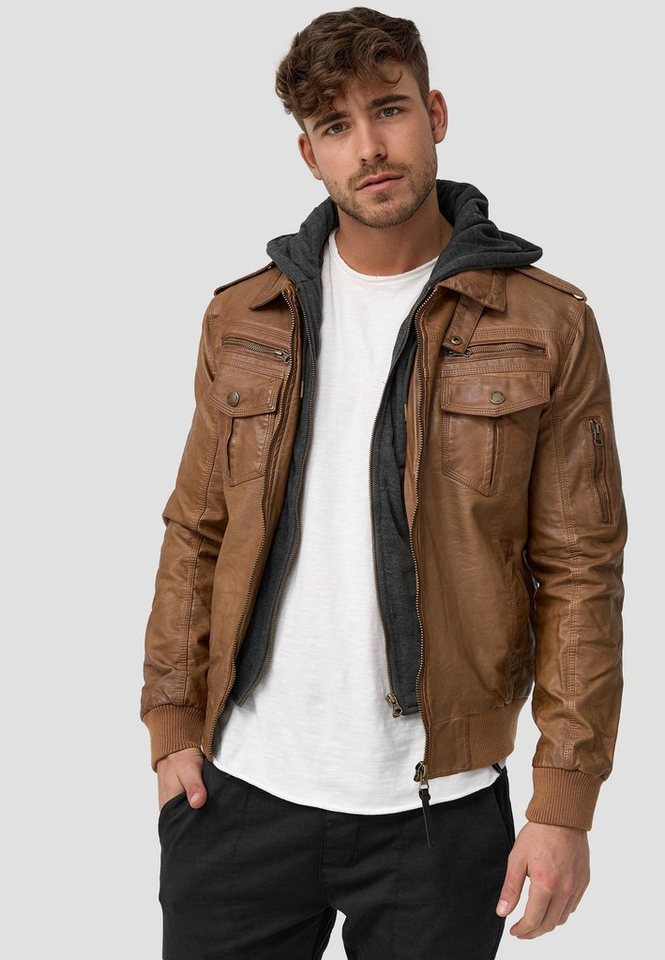 Indicode Lederimitatjacke Aaron von Indicode