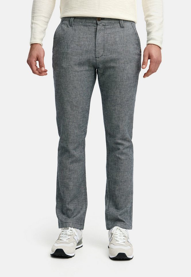 Indicode Leinenhose INGuy moderne Stretchhose mit schmalen Schnitt von Indicode