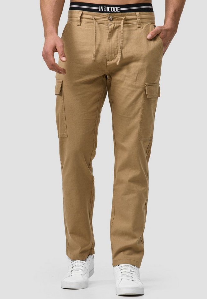 Indicode Leinenhose Leonardo mit aufgesetzten Taschen Indicode Leinenhose Leonardo mit aufgesetzten Taschen von Indicode