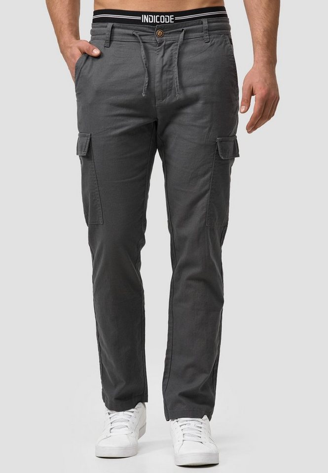 Indicode Leinenhose Leonardo mit aufgesetzten Taschen Indicode Leinenhose Leonardo mit aufgesetzten Taschen von Indicode