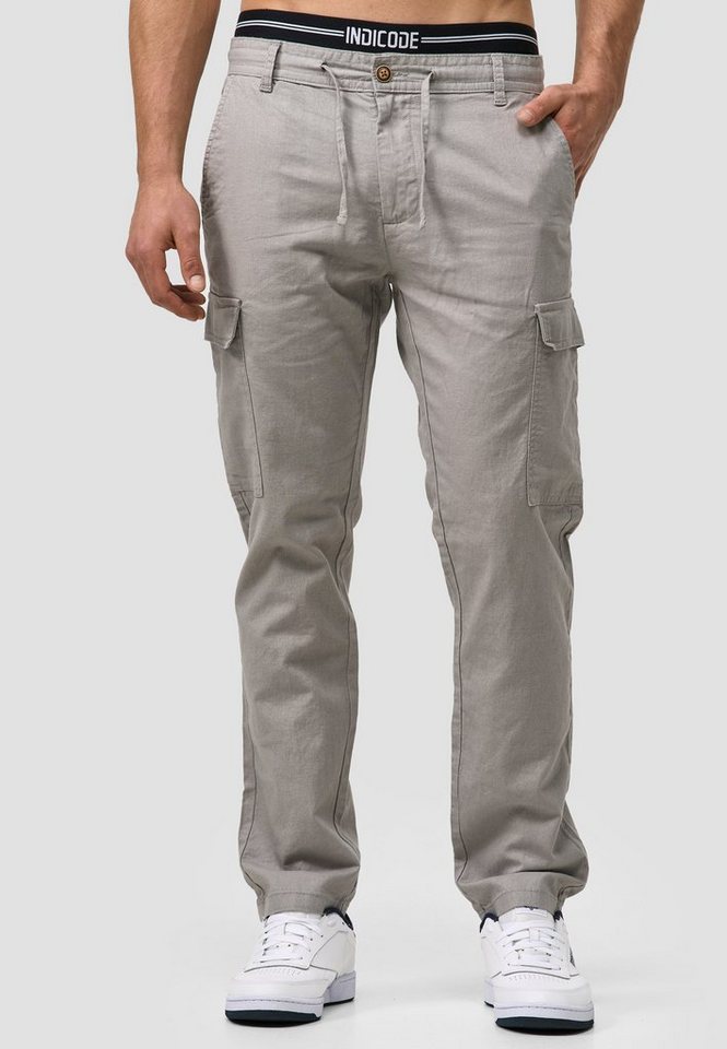 Indicode Leinenhose Leonardo mit aufgesetzten Taschen Indicode Leinenhose Leonardo mit aufgesetzten Taschen von Indicode