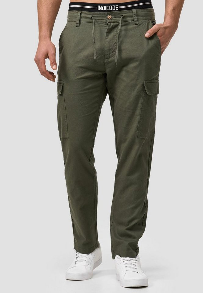 Indicode Leinenhose Leonardo mit aufgesetzten Taschen Indicode Leinenhose Leonardo mit aufgesetzten Taschen von Indicode