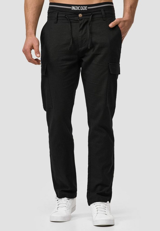 Indicode Leinenhose Leonardo mit aufgesetzten Taschen Indicode Leinenhose Leonardo mit aufgesetzten Taschen von Indicode