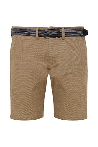 Indicode IDLozano Herren Chino Shorts Bermuda Kurze Hose mit Stretch und Gürtel, Größe:L, Farbe:Sand (022) von Indicode