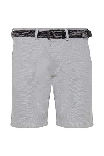 Indicode IDLozano Herren Chino Shorts Bermuda Kurze Hose mit Stretch und Gürtel, Größe:XL, Farbe:Light Grey (901) von Indicode