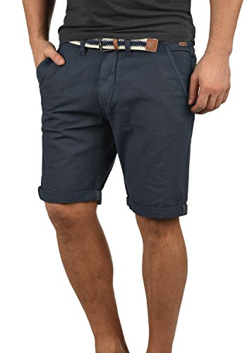 Indicode Mews Herren Chino Shorts Bermuda Kurze Hose mit Gürtel Regular Fit, Größe:M, Farbe:Navy (400) von Indicode