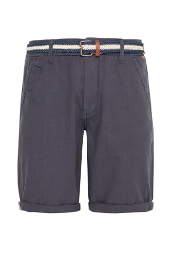 Indicode IDMews Herren Chino Shorts Bermuda Kurze Hose mit Gürtel Eingriffstaschen 100% Baumwolle Regular fit, Größe:S, Farbe:Navy (400) von Indicode