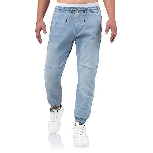 Indicode Oltjon lässige Bequeme Freizeithose in Jeansoptik mit elastischem Bund und Zugband in 3 Farben Indicode Oltjon lässige Bequeme Freizeithose in Jeansoptik mit elastischem Bund und Zugband in 3 Farben von Indicode