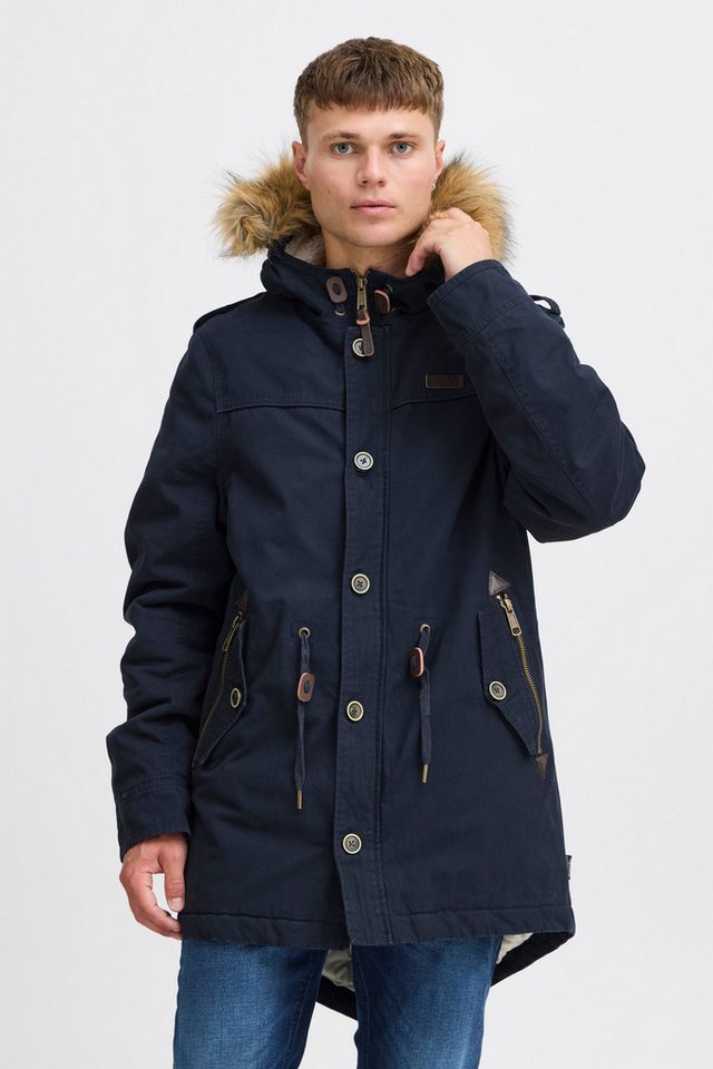 Indicode Parka IDPulsoor Winterjacke mit abnehmbarem Kunstfellkragen von Indicode