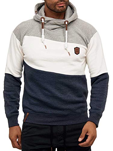 Indicode Pessac Herren Kapuzenpullover, Farbe: Lt Grey Mix, Größe: XXL von Indicode