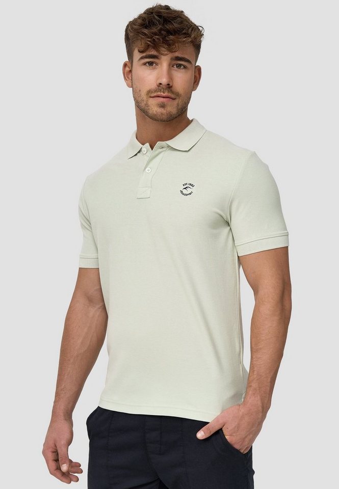Indicode Poloshirt Wadim mit feiner Logo-Stickerei auf der Brust von Indicode