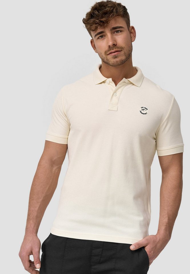 Indicode Poloshirt Wadim mit feiner Logo-Stickerei auf der Brust von Indicode