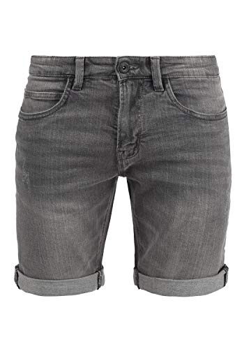 Indicode IDQuentin Herren Jeans Shorts Kurze Denim Hose im Destroyed-Optik mit Stretch, Größe:M, Farbe:Light Grey (901) von Indicode