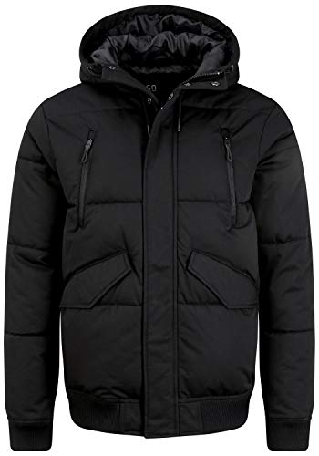 Indicode Ravert Herren Winterjacke Herrenjacke Jacke mit Kapuze, Größe:3XL, Farbe:Black (999) von Indicode