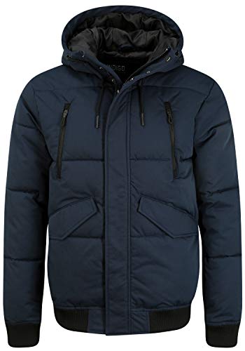 Indicode Ravert Herren Winterjacke Herrenjacke Jacke mit Kapuze, Größe:XL, Farbe:Navy (400) von Indicode