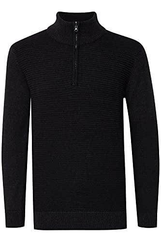 Indicode Richard Herren Strickpullover Troyer Grobstrick Pullover, Größe:M, Farbe:Charcoal Mix (915) von Indicode