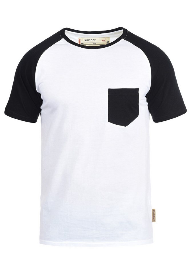 Indicode Rundhalsshirt IDGresham Kurzarmshirt im Baseball-Look Indicode Rundhalsshirt IDGresham Kurzarmshirt im Baseball-Look von Indicode