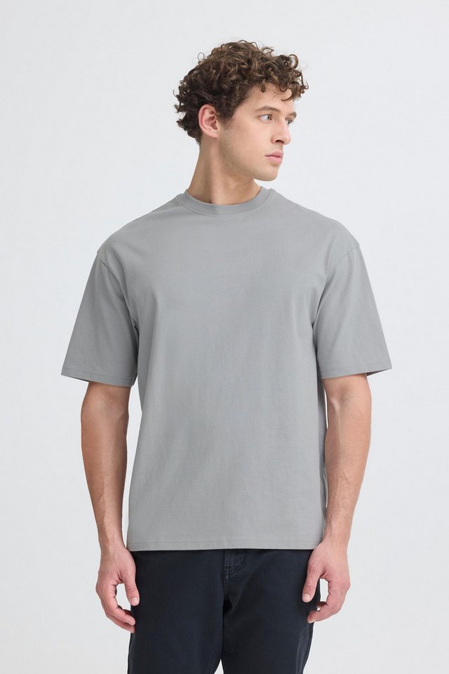 Indicode Rundhalsshirt IDValmon Lockeres T-Shirt mit Backprint - Oversized Fit von Indicode