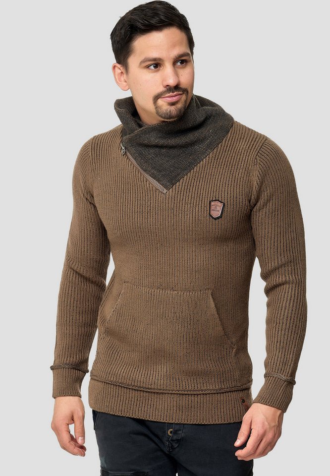 Indicode Schalkragenpullover Dane von Indicode