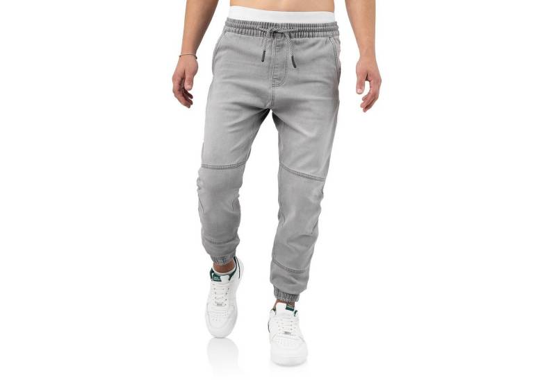 Indicode Schlupfhose Oltjon bequeme lässige Freizeithose in Jeansoptik mit elastischem Bund von Indicode