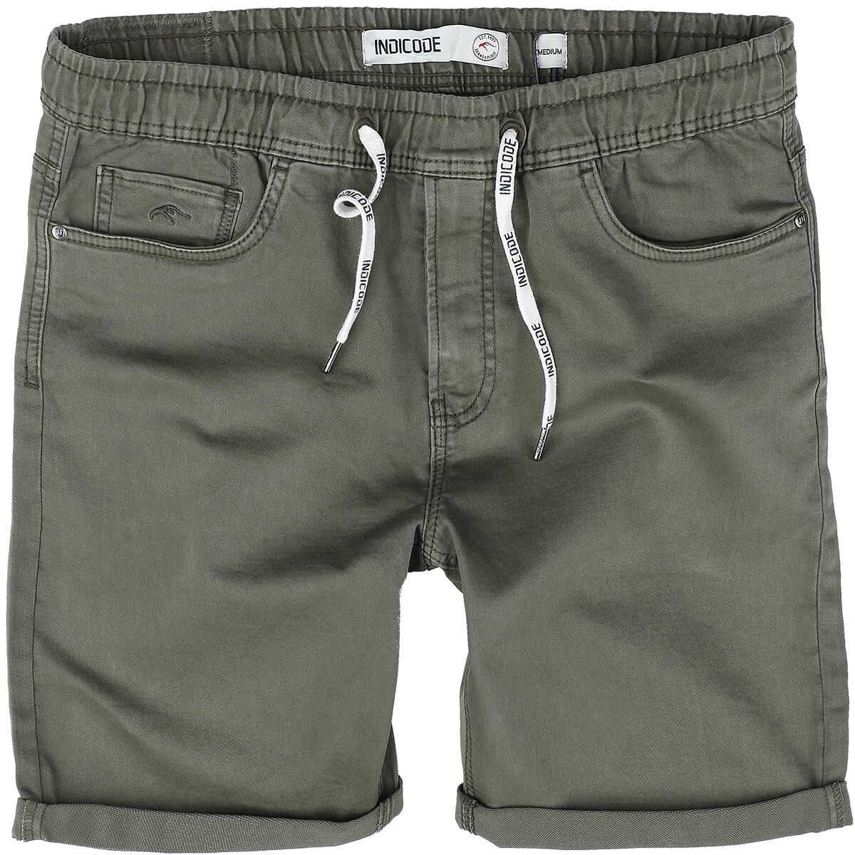 Indicode Short - Cayson - M bis XXL - für Männer - Größe L - oliv von Indicode