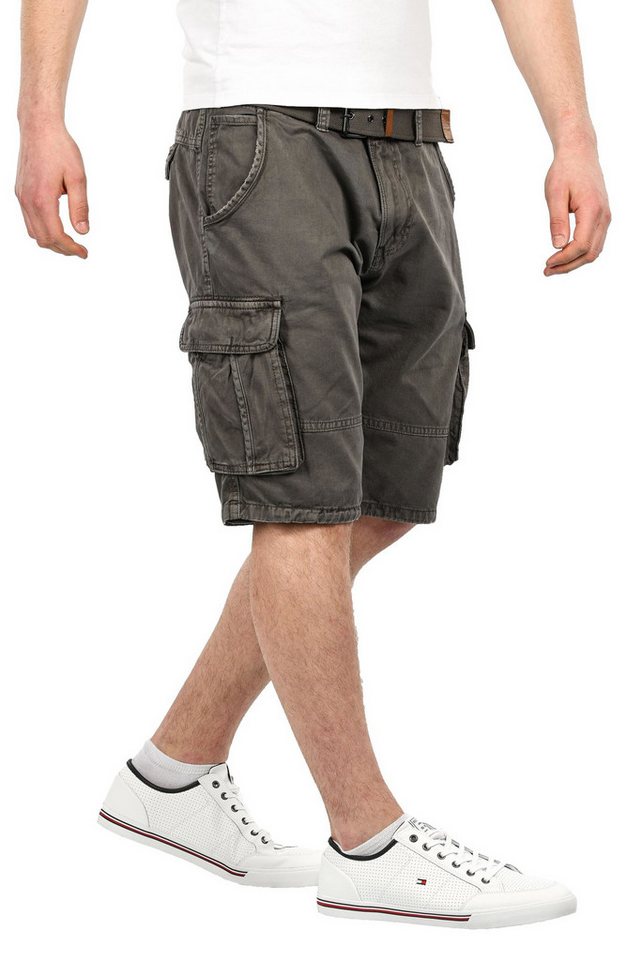 Indicode Shorts B699 Indicode InMonroe Herren Shorts Bermudas B699 Grau-Größe S - Gr. S von Indicode