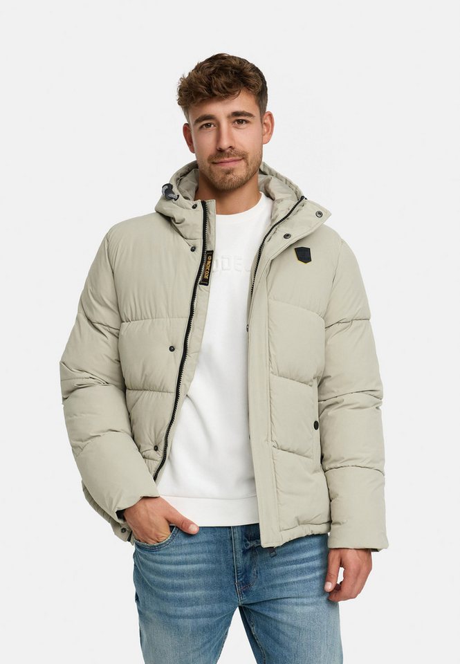 Indicode Steppjacke Herren INLaurits Jacket Herrenjacke Daunen-Optik mit Kapuze und sportiver Steppoptik von Indicode