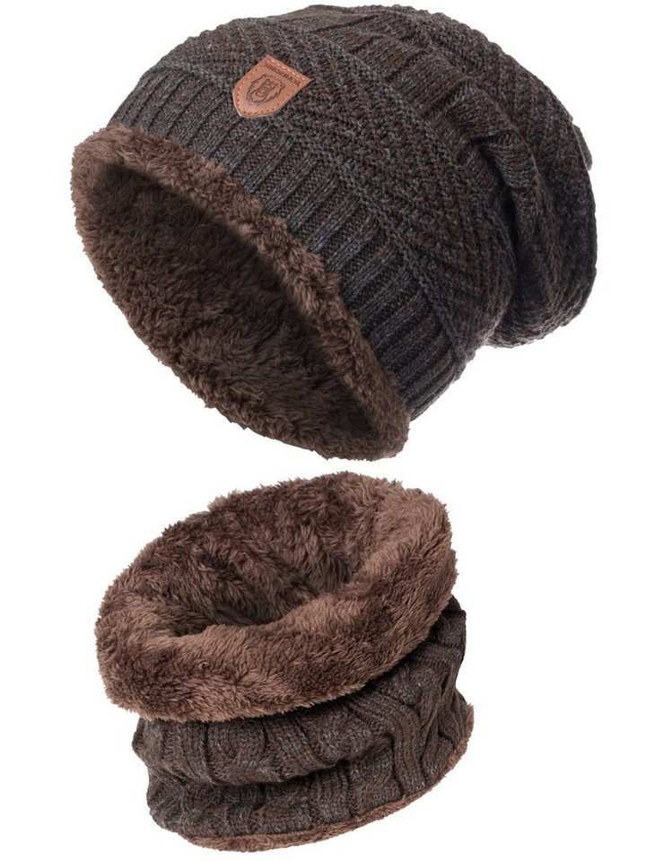 Indicode Strickmütze Siracusa Set aus Mütze & Schal von Indicode