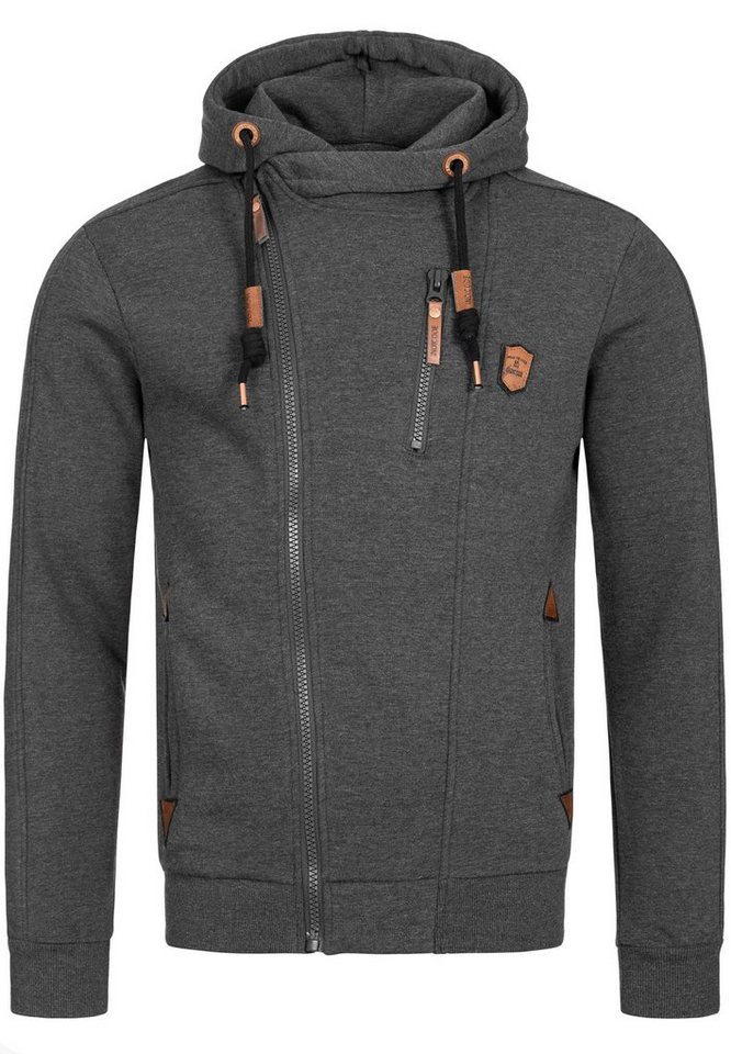Indicode Kapuzensweatjacke Herren Elm Hoodie Sweatjacke Herrenjacke von Indicode