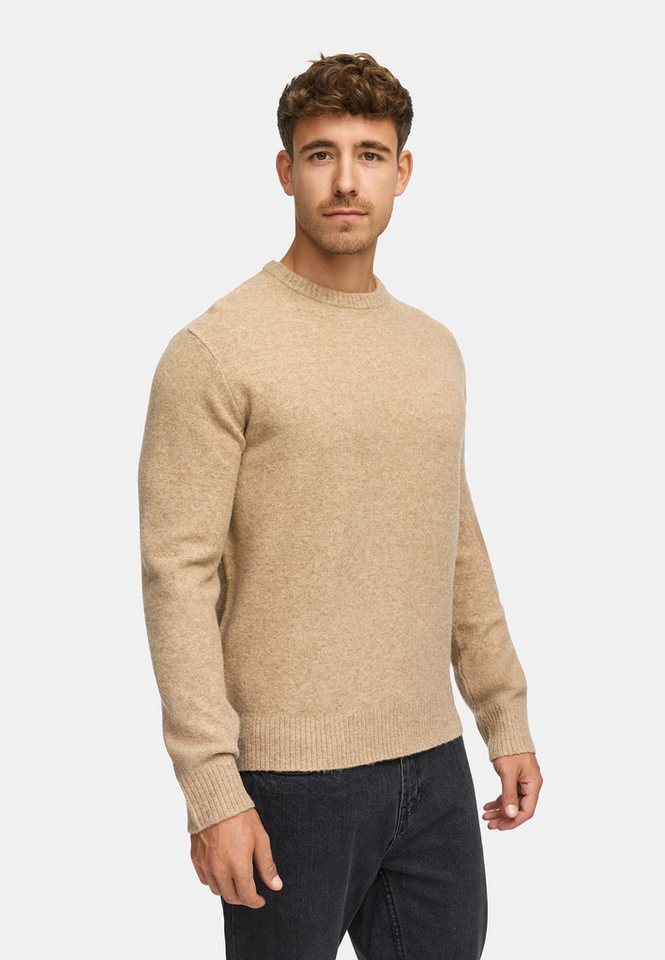 Indicode Strickpullover Herren INTrax O-neck Feinstrickpullover Klassischer Strickpullover mit Rundhalsausschnitt von Indicode