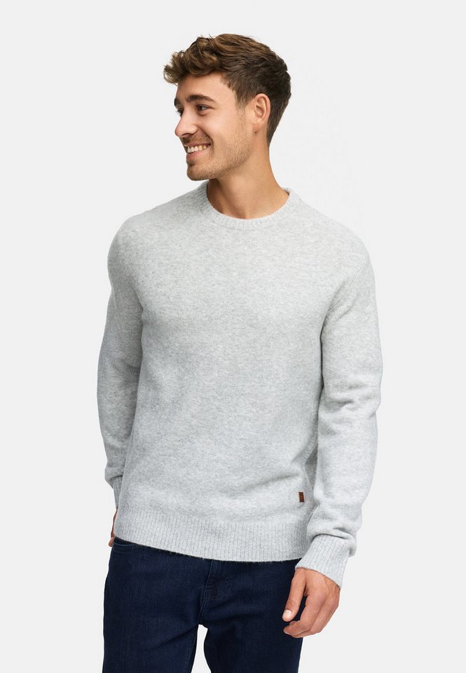 Indicode Strickpullover Herren INTrax O-neck Feinstrickpullover Klassischer Strickpullover mit Rundhalsausschnitt von Indicode