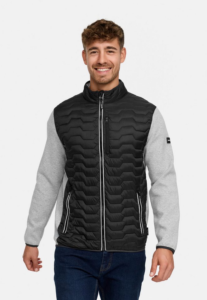 Indicode Sweatjacke Herren INErlando Herrenjacke Reißverschluss Sweatjacke mit gesteppter Front und Reißverschluss von Indicode