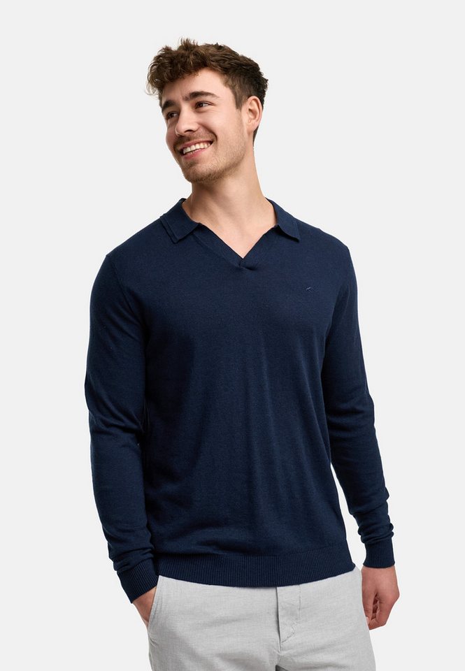 Indicode Strickpullover Herren INHagen Pullover Herrenpullover Leichter Feinstrick-Pullover mit Polokragen von Indicode