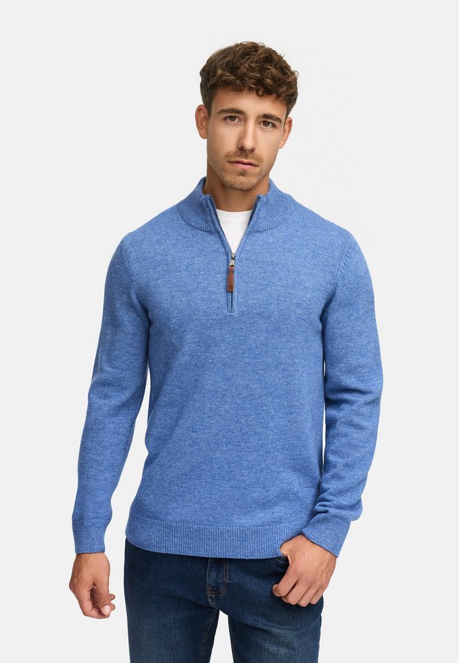Indicode Strickpullover INMargous Half-Zip Herren 1/2 Zip-Strickpullover mit Reißverschluss von Indicode