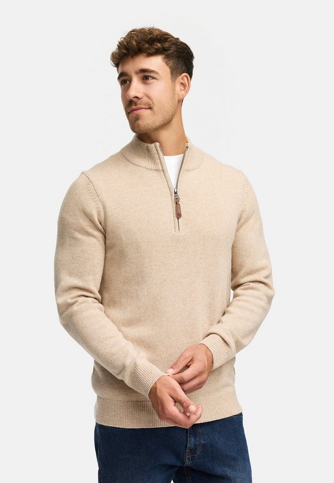 Indicode Strickpullover INMargous Half-Zip Herren 1/2 Zip-Strickpullover mit Reißverschluss von Indicode