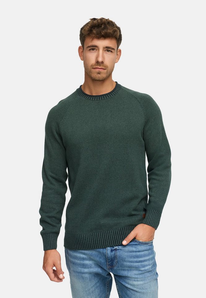 Indicode Strickpullover Herren INMassum Pullover Herrenpullover Strickpullover mit Rundhals-Ausschnitt von Indicode