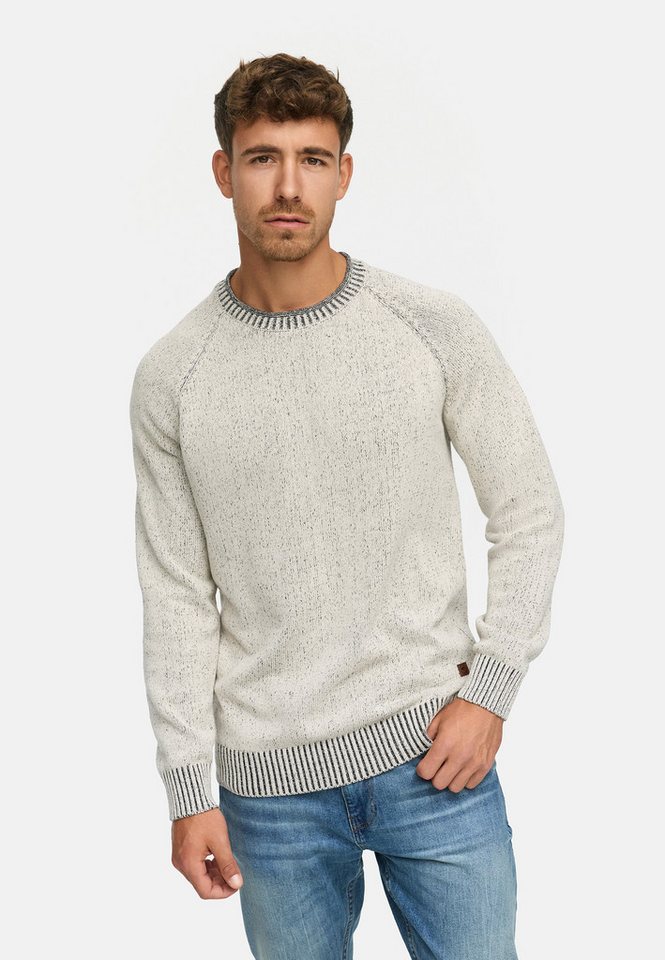 Indicode Strickpullover Herren INMassum Pullover Herrenpullover Strickpullover mit Rundhals-Ausschnitt von Indicode