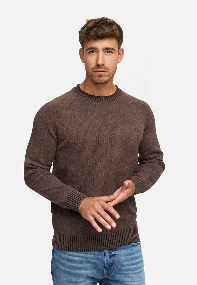 Indicode Strickpullover Herren INMassum Pullover Herrenpullover Strickpullover mit Rundhals-Ausschnitt von Indicode