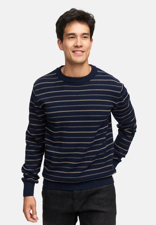 Indicode Strickpullover Herren INMoltilion Pullover Herrenpullover Baumwollpullover mit Rundhalsausschnitt von Indicode