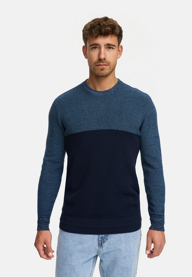 Indicode Strickpullover Herren INMoltilion Pullover Herrenpullover Baumwollpullover mit Rundhalsausschnitt von Indicode