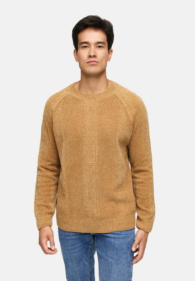 Indicode Strickpullover INOlio Herren Pullover mit Rundhalsausschnitt und Strickstruktur von Indicode