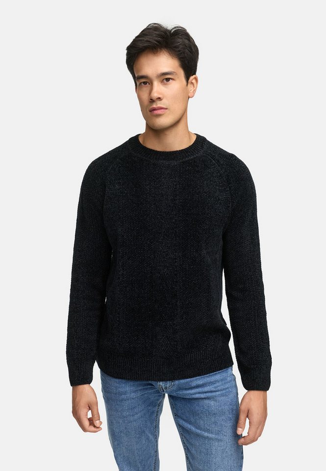 Indicode Strickpullover INOlio Herren Pullover mit Rundhalsausschnitt und Strickstruktur von Indicode