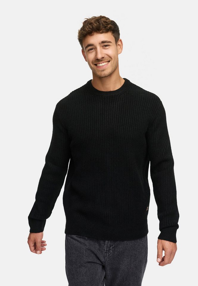 Indicode Strickpullover Herren INPeace O-Neck Pullover Herrenpullover mit Rundhalsausschnitt und klassischem Grobstrickmuster von Indicode
