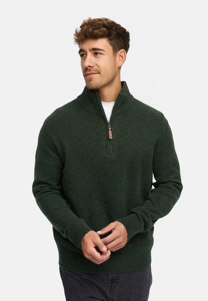 Indicode Strickpullover Herren INTrax Half Pullover Herrenpullover Bequemer Strickpullover von Indicode