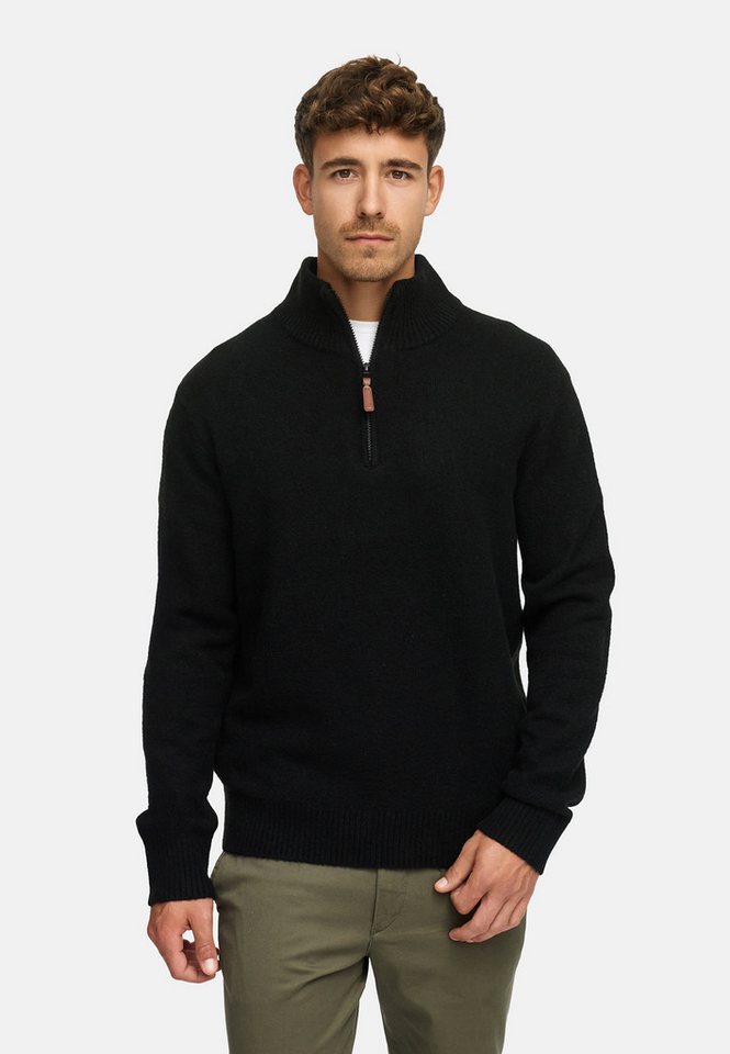 Indicode Strickpullover INTrax Half Zip Bequemer Strickpullover Indicode Strickpullover INTrax Half Zip Bequemer Strickpullover von Indicode
