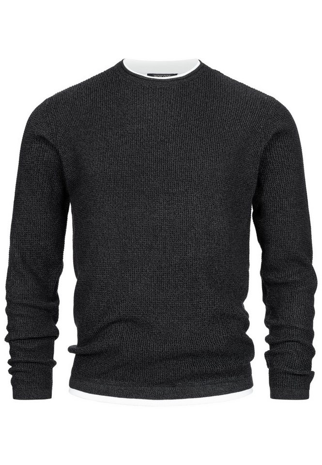 Indicode Strickpullover INVillads Strickpullover in moderner Two-in-One-Optik Indicode Strickpullover INVillads Strickpullover in moderner Two-in-One-Optik von Indicode