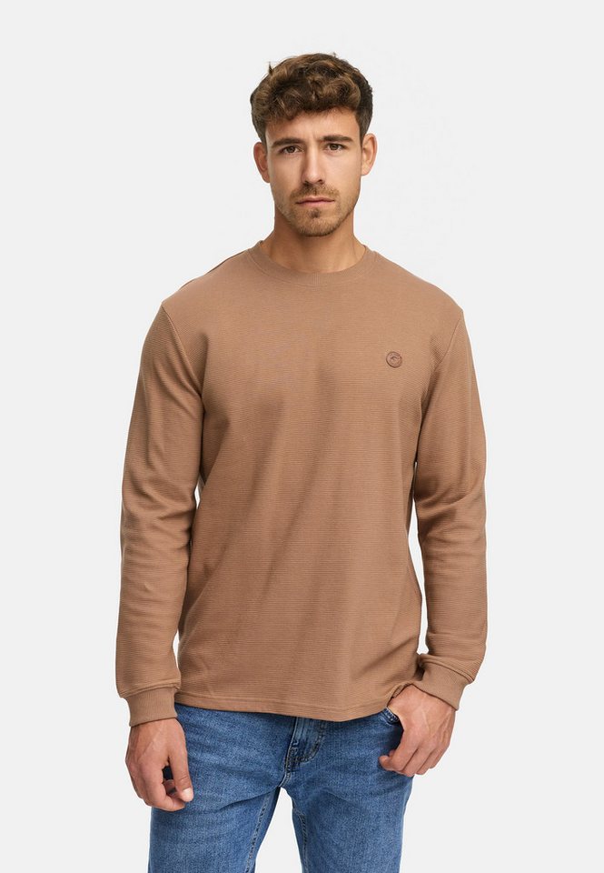 Indicode Sweater Herren INGuadalupe o-neck Sweatshirt Herrenpulli Strickpullover mit Rundhalsausschnitt aus reiner Baumwolle von Indicode