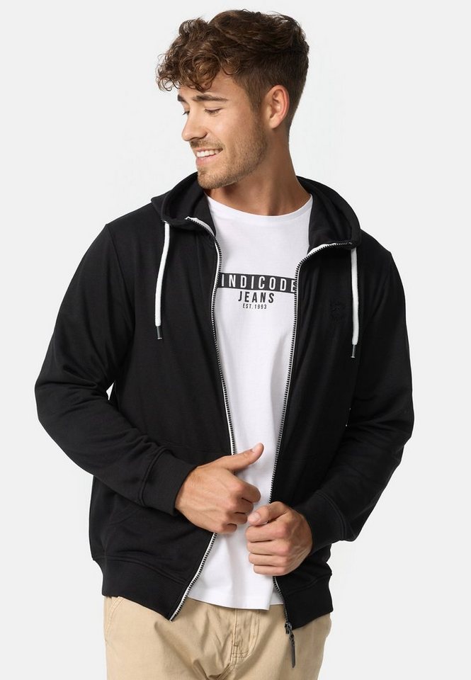 Indicode Kapuzensweatjacke Herren INChristos Hoodie Sweatjacke Herrenjacke von Indicode